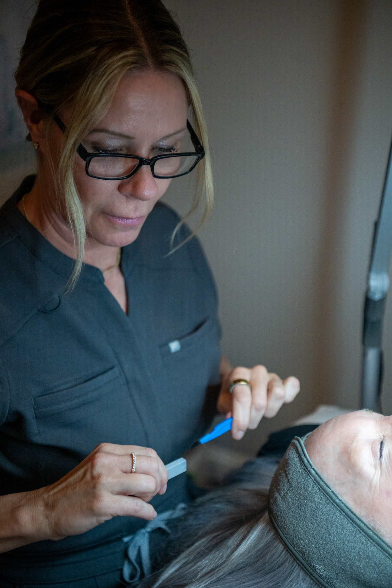 Skin prep close-up at 512 Skincare
